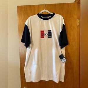 Adidas Vintage T-Shirt Germany Olympics Brand 3 Stripes NWT Sports Authority XL